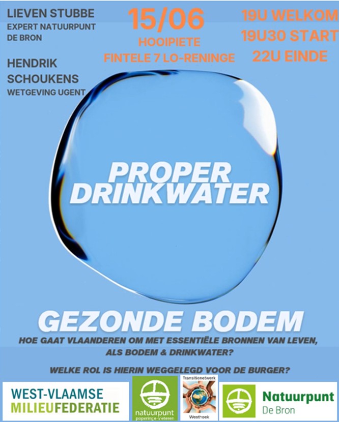 Proper drinkwater en gezonde bodem 2026 06 15 affiche